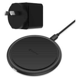 Griffin 15W Wireless QI Fast Charging Pad with QC Wall Charger Griffin 15W Wireless QI Fast Charging Pad with QC Wall Charger