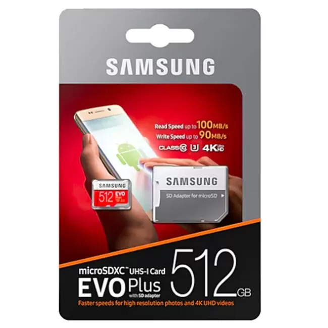 Samsung EVO Plus 512GB MicroSDXC with SD Adapter (Stock Clearance)