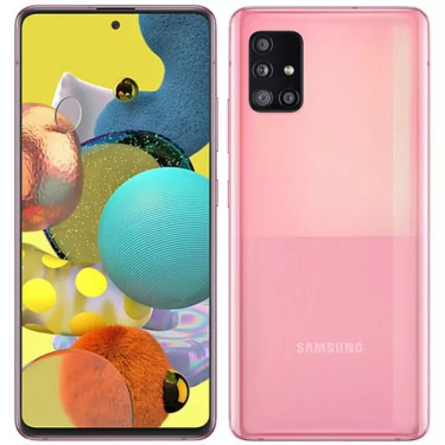 Buy Refurbished Samsung Galaxy A51 5G (128GB) in Prism Cube Pink Buy Refurbished Samsung Galaxy A51 5G (128GB) in Prism Cube Pink