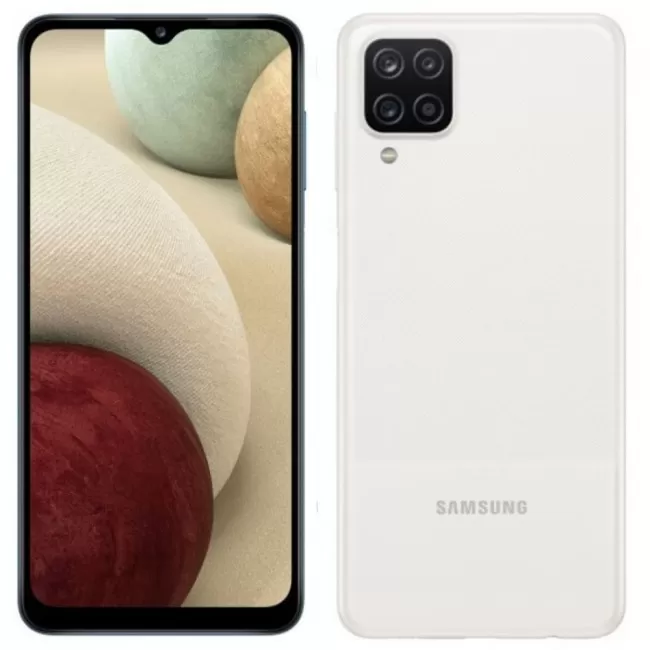 Buy Refurbished Samsung Galaxy A12 (128GB) in White Buy Refurbished Samsung Galaxy A12 (128GB) in White